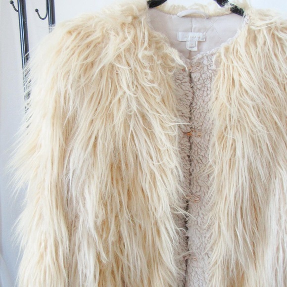 HOSS INTROPIA Designer Shaggy Faux Shearling Coat Size-38 Small~Mongolian Style - Picture 5 of 9